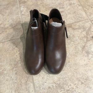 Dark brown ankle boots